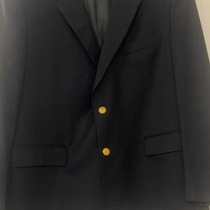Brooks Brothers made in chile Black Blazer with Gold Buttons